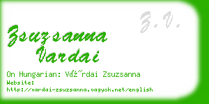 zsuzsanna vardai business card